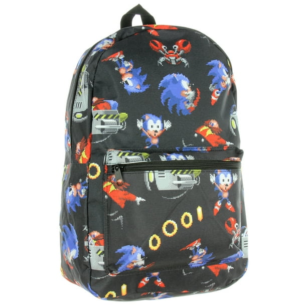 Sonic The Hedgehog I Love Chao Backpack Daypack Rucksack Laptop Shoulder Bag with USB Charging Port 